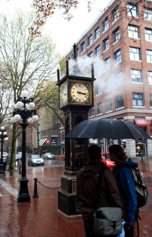 Gas Town Steam Clock Vancouver City